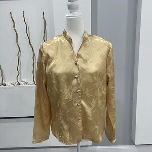 Notations Gold Patterned Blouse